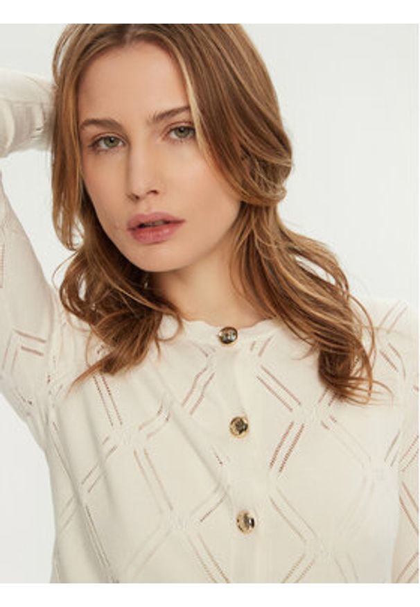 Marciano Guess Kardigan 5RGR22 5857Z Écru Regular Fit. Materiał: syntetyk