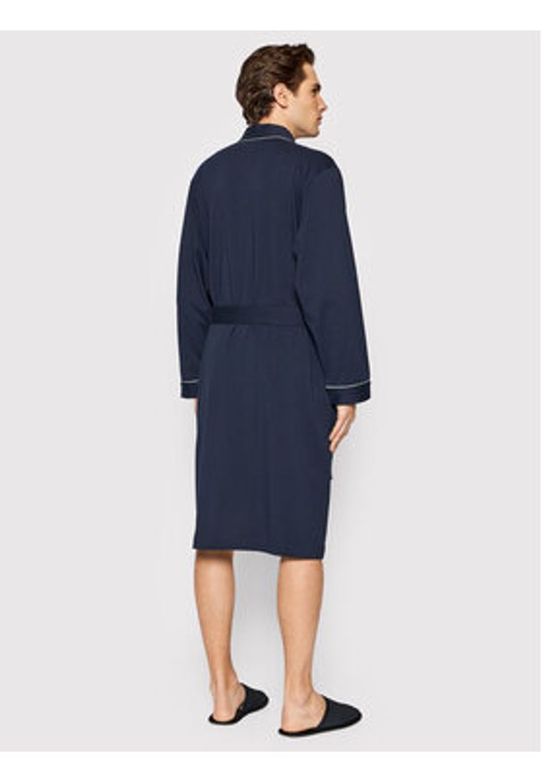BOSS - Boss Szlafrok Kimono 50469624 Granatowy. Kolor: niebieski. Materiał: bawełna