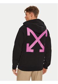 OFF-WHITE - Off-White Bluza OMBB097S23FLE0031034 Czarny Regular Fit. Kolor: czarny. Materiał: bawełna #4