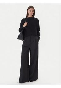 Dixie Sweter M277Y066A 1900 Czarny Regular Fit. Kolor: czarny. Materiał: wełna