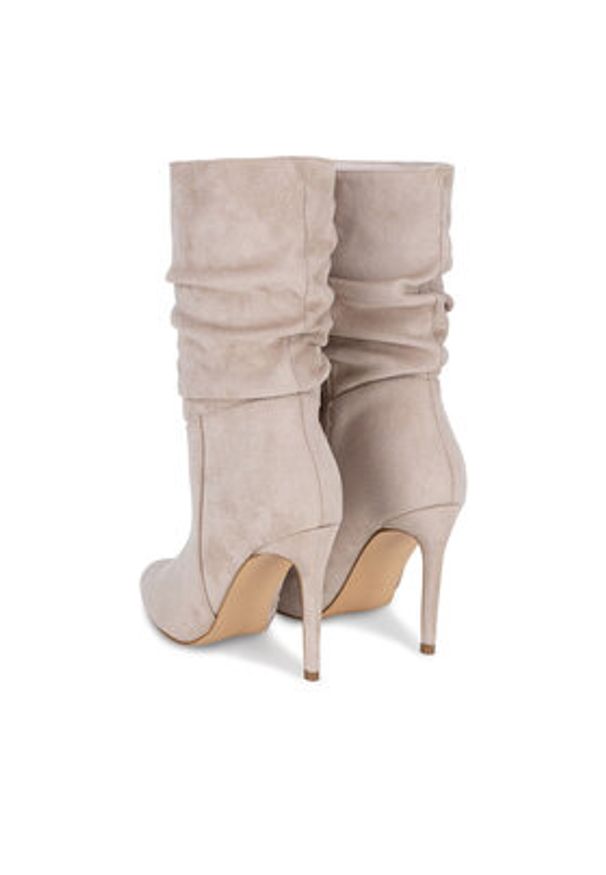 DeeZee Botki WYL3588-5 Beżowy. Kolor: beżowy. Materiał: materiał