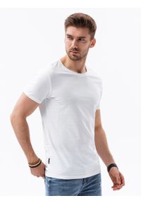 Ombre Clothing - Zestaw koszulek bawełnianych BASIC 3-pak - mix V22 Z30 - XXL. Kolor: czerwony. Materiał: bawełna. Wzór: jednolity. Sezon: lato. Styl: klasyczny