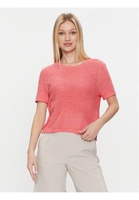 only - ONLY Sweter Sunny 15254282 Różowy Regular Fit. Kolor: różowy. Materiał: syntetyk