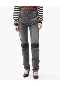 Kenzo - KENZO - Szare spodnie jeansowe. Stan: podwyższony. Kolor: szary. Długość: długie