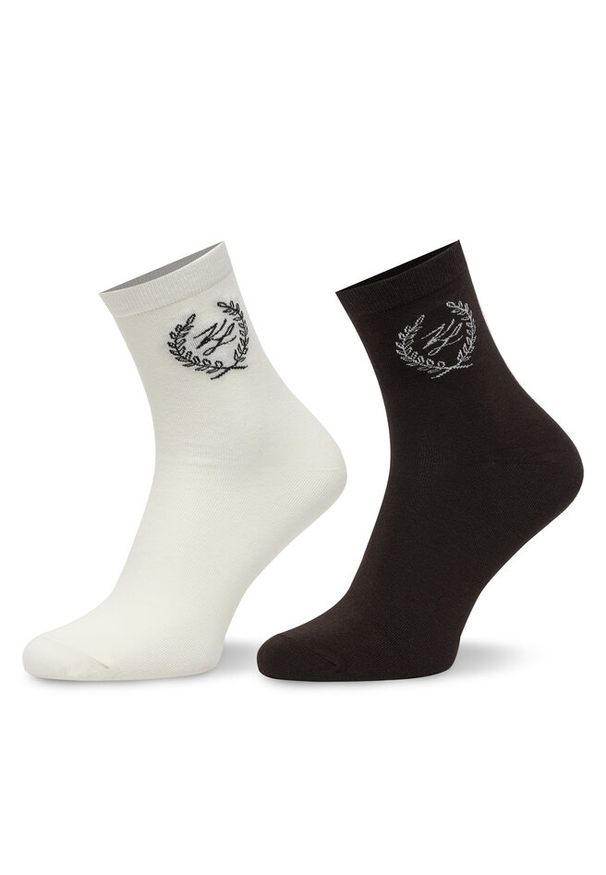 Karl Lagerfeld - Skarpety długie KARL LAGERFELD. Kolor: brązowy