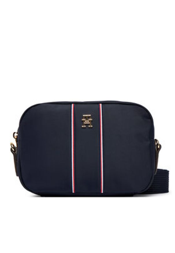 TOMMY HILFIGER - Tommy Hilfiger Torebka Popette Camera Bag Corp AW0AW17710 Granatowy. Kolor: niebieski