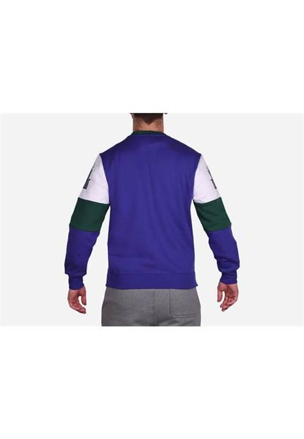 Bluzy sportowa męska Mitchell & Ness Milwaukee Bucks. Kolor: fioletowy, niebieski, wielokolorowy. Materiał: polar
