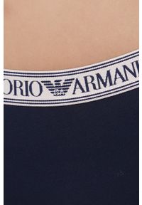 Emporio Armani Underwear Figi kolor granatowy. Kolor: niebieski. Materiał: materiał #3