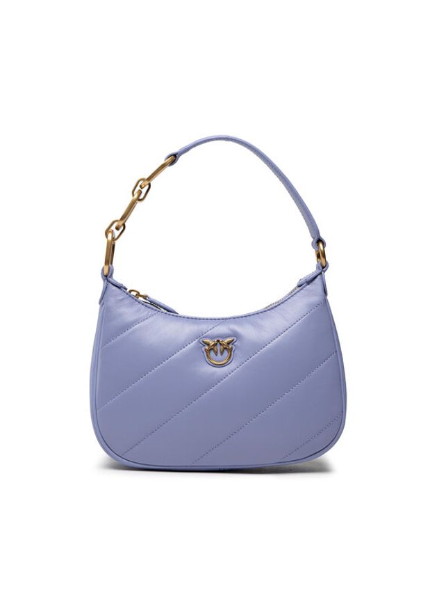 Pinko Torebka Half Moon Mini Maxi Quilt AL 22-23 PLTT 1P22YQ A0AF Fioletowy. Kolor: fioletowy. Materiał: skórzane