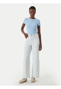 Tommy Jeans T-Shirt Essential DW0DW17383 Błękitny Slim Fit. Kolor: niebieski. Materiał: bawełna #3