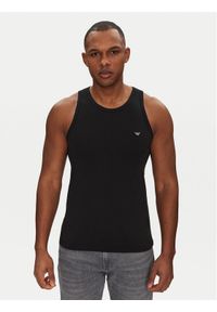 Emporio Armani Underwear Tank top EM000385 AF10771 UC001 Czarny Slim Fit. Kolor: czarny. Materiał: bawełna