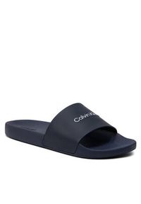 Calvin Klein Jeans Klapki Pool Slide HM0HM00455 Granatowy. Kolor: niebieski #4