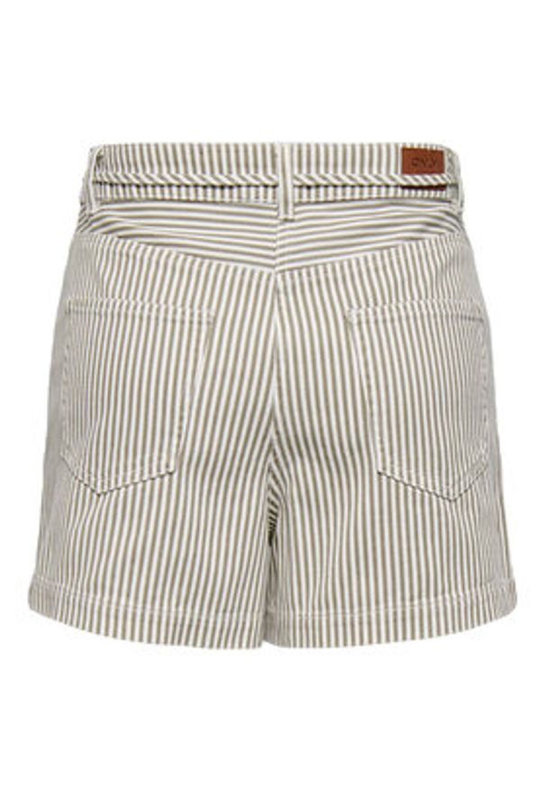 only - ONLY Szorty jeansowe Naomi 15363816 Beżowy Regular Fit. Kolor: beżowy. Materiał: bawełna