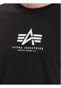 Alpha Industries T-Shirt Basic 118533 Czarny Regular Fit. Kolor: czarny. Materiał: bawełna #4