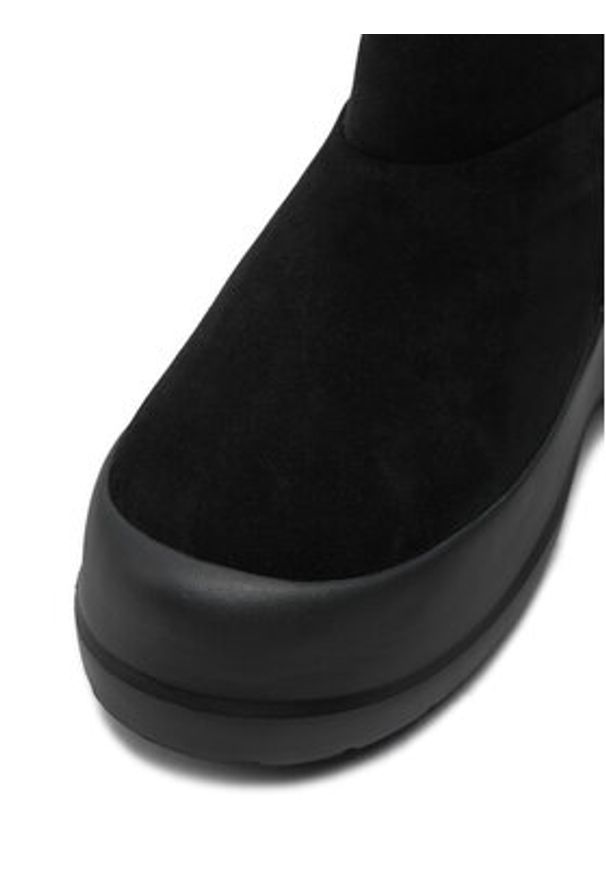 Moon Boot Śniegowce Luna Low Suede Boot 80D2480040 Czarny. Kolor: czarny. Materiał: zamsz, skóra