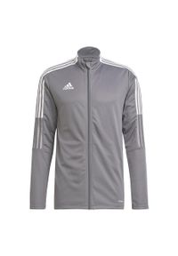 Adidas - Bluza piłkarska męska adidas Tiro 21 Track. Kolor: wielokolorowy, szary, biały. Sport: piłka nożna