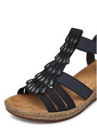 Rieker Sandały 62436-14 Granatowy. Kolor: niebieski. Materiał: syntetyk #6