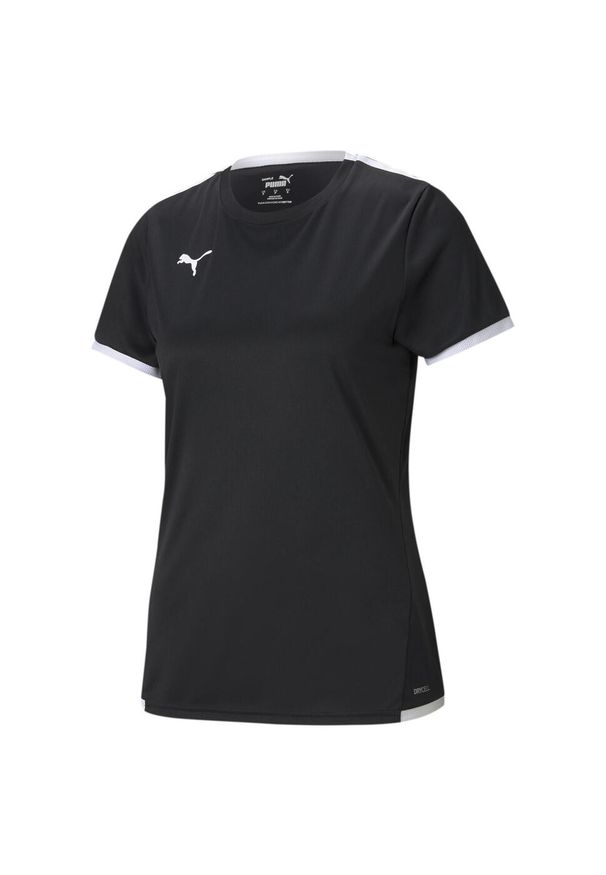 Puma - Damska koszulka piłkarska teamLIGA PUMA Black White. Kolor: biały, wielokolorowy, czarny. Sport: piłka nożna