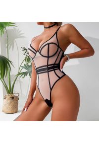 Intica - Body modelujące z przezroczystymi wstawkami Thomasa. Kolor: wielokolorowy. Materiał: materiał #10