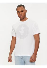 Save The Duck T-Shirt DT1716M BESY18 Biały Regular Fit. Kolor: biały. Materiał: bawełna