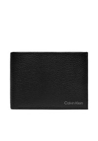 Calvin Klein Duży Portfel Męski Warmth Bifold 5Cc W/ Coin L K50K507896 Czarny. Kolor: czarny. Materiał: skóra