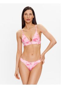 Calvin Klein Swimwear Dół od bikini KW0KW02126 Różowy. Kolor: różowy. Materiał: syntetyk