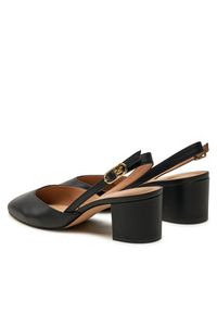 TOMMY HILFIGER - Tommy Hilfiger Czółenka Pump Slingback Smooth Leather FW0FW08621 Czarny. Kolor: czarny. Materiał: skóra #4