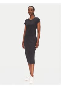 BOSS Sukienka codzienna 50536979 Czarny Regular Fit. Okazja: na co dzień. Kolor: czarny. Materiał: bawełna. Typ sukienki: proste. Styl: casual #5