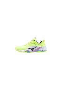 Buty halowe Mizuno Wave Stealth Neo. Kolor: czarny, żółty, wielokolorowy. Model: Mizuno Wave