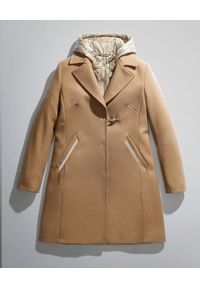 FAY - Podwójny beżowy płaszcz z wełny. Kolor: beżowy. Materiał: wełna #5