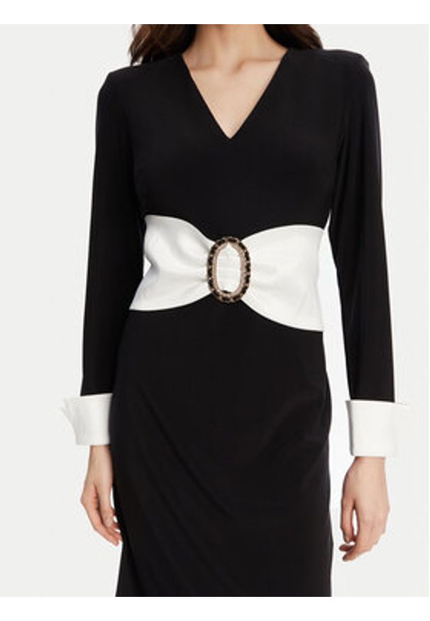 Joseph Ribkoff Sukienka koktajlowa 253768 Czarny Slim Fit. Kolor: czarny. Materiał: syntetyk. Styl: wizytowy