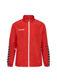 Kurtka do piłki nożnej dla dzieci Hummel hml AUTHENTIC Micro. Kolor: czerwony, różowy, wielokolorowy. Materiał: tkanina. Sport: piłka nożna