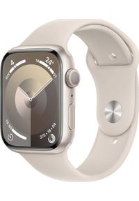 APPLE - Smartwatch Apple Apple Watch Series 9 45 mm Cyfrowy 396 x 484 px Ekran dotykowy Beżowy Wi-Fi GPS. Rodzaj zegarka: smartwatch. Kolor: beżowy