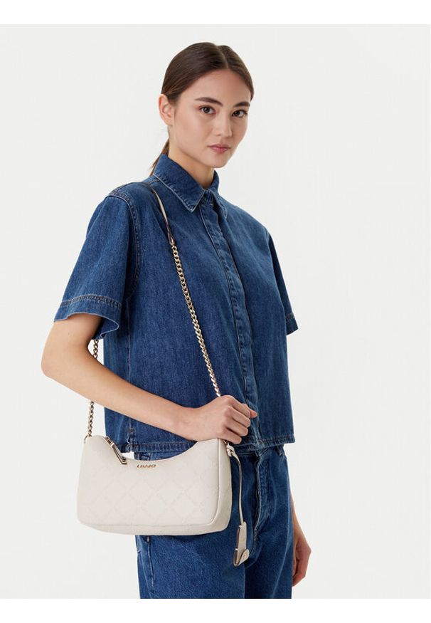 Liu Jo Torebka Ecs S Hobo AF5056 E0538 Écru. Materiał: skórzane