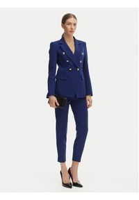 Maryley Spodnie materiałowe 26EB52Z/43FR Granatowy Regular Fit. Kolor: niebieski. Materiał: syntetyk #4