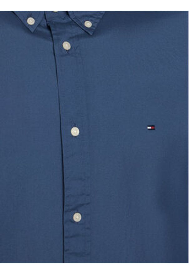 TOMMY HILFIGER - Tommy Hilfiger Koszula MW0MW37550 Niebieski Regular Fit. Kolor: niebieski. Materiał: bawełna