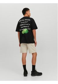 Jack & Jones - Jack&Jones T-Shirt Grocery 12230754 Czarny Oversize. Kolor: czarny. Materiał: bawełna #4