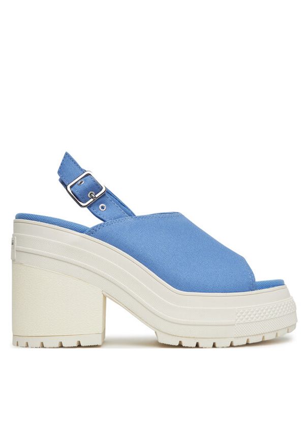 Converse Sandały Chuck 70 De Luxe Heel Sandal Platform A13810C Niebieski. Kolor: niebieski. Materiał: materiał. Obcas: na platformie