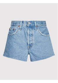 Levi's® Szorty jeansowe 501® 56327-0256 Niebieski Regular Fit. Kolor: niebieski. Materiał: jeans, bawełna #4