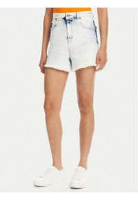 Versace Jeans Couture Szorty jeansowe 78HAD51R Niebieski Straight Fit. Kolor: niebieski. Materiał: bawełna
