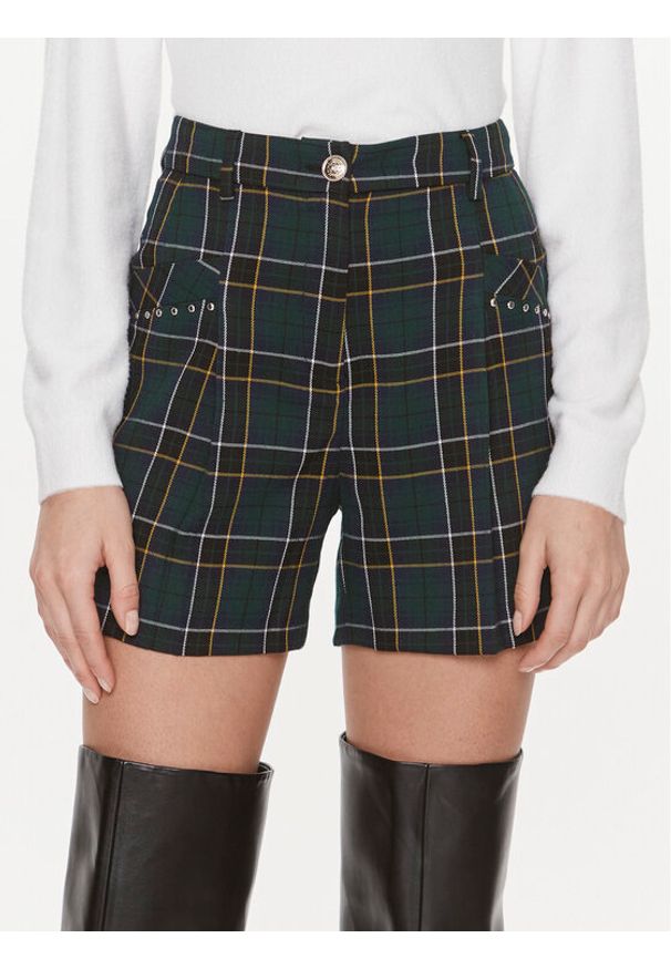 Liu Jo Szorty materiałowe MF3347 T4419 Zielony ciemny Relaxed Fit. Kolor: zielony. Materiał: syntetyk