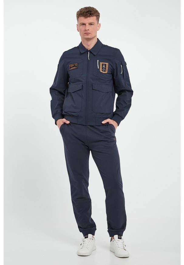 Aeronautica Militare - Spodnie dresowe męskie AERONAUTICA MILITARE. Materiał: dresówka