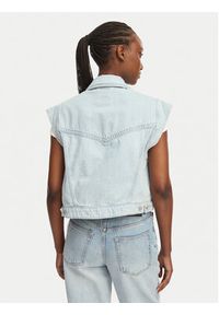 BOSS Kamizelka C Vest 1.0 50561036 Niebieski jasny Boxy Fit. Kolor: niebieski. Materiał: bawełna #3