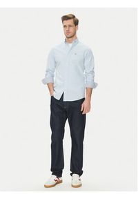 GANT - Gant Koszula Oxford 3230115 Błękitny Slim Fit. Kolor: niebieski. Materiał: bawełna #5
