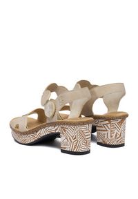 Rieker Sandały CEO-63876-62 Beżowy. Kolor: beżowy. Materiał: skóra #3