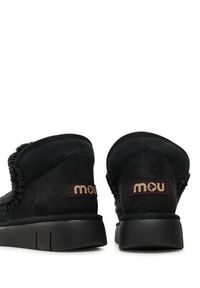 Mou Śniegowce Eskimo Bounce Sneaker FW531009A Czarny. Kolor: czarny. Materiał: skóra #7