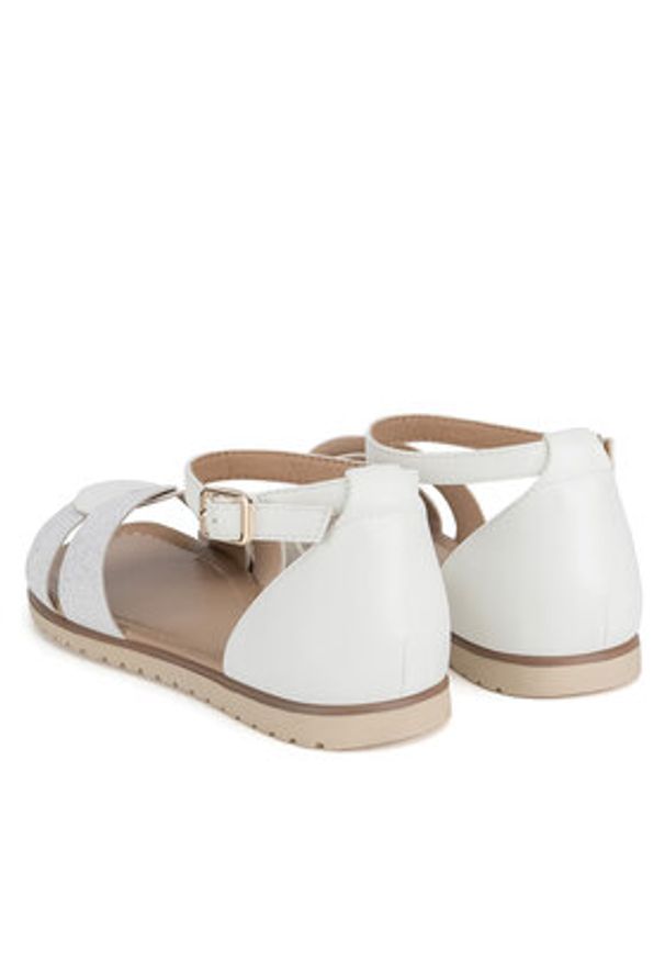 Clara Barson Sandały WS6262-02 Biały. Kolor: biały. Materiał: syntetyk