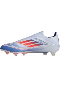 Adidas - Buty piłkarskie adidas F50 Elite Ll Fg IF8819 białe. Kolor: biały. Materiał: materiał. Szerokość cholewki: normalna. Sport: piłka nożna #4