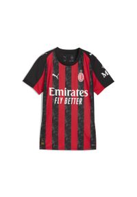 Puma - Damska koszulka domowa AC Milan 25/26 PUMA For All Time Red Black. Kolor: czerwony, wielokolorowy, czarny