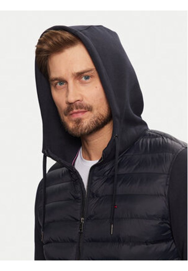 TOMMY HILFIGER - Tommy Hilfiger Kurtka przejściowa MW0MW39007 Granatowy Regular Fit. Kolor: niebieski. Materiał: bawełna, syntetyk